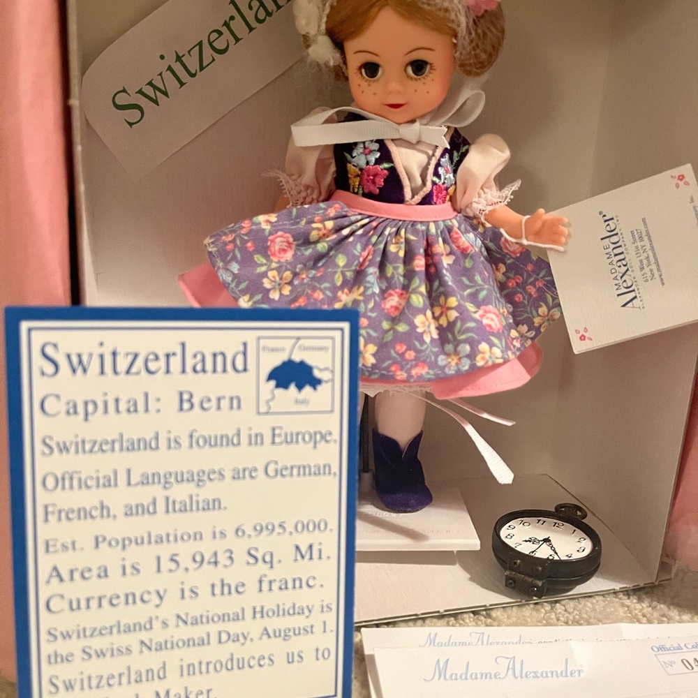 Madame Alexander collector doll. Perfect condition.  official cards